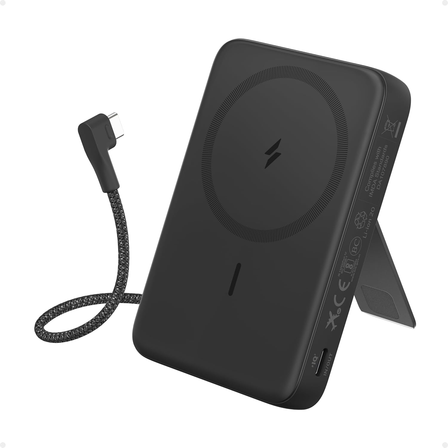ANKER Zolo Magnetic Power Bank, 10,000mAh Wireless Portable Charger with 30W Max...