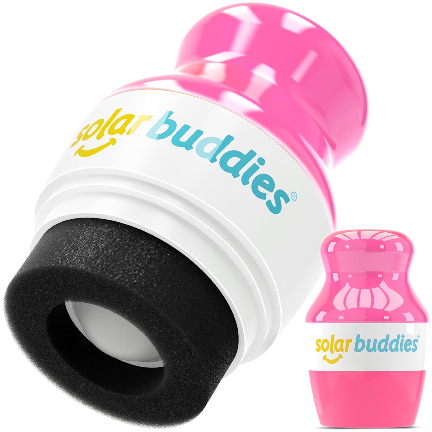Solar Buddies Sunscreen Applicator - Single Full Pink - Refillable Roll on Spong...