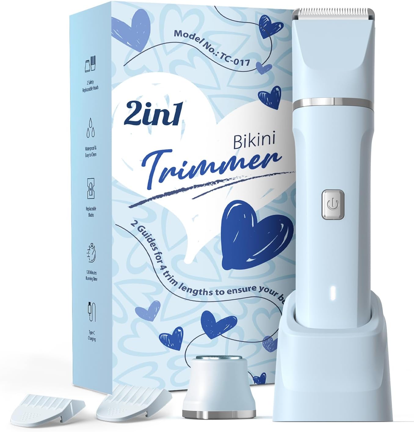 Electric Shaver for Women - Body Hair Trimmer Shaver for Women's Grooming, Wet &...