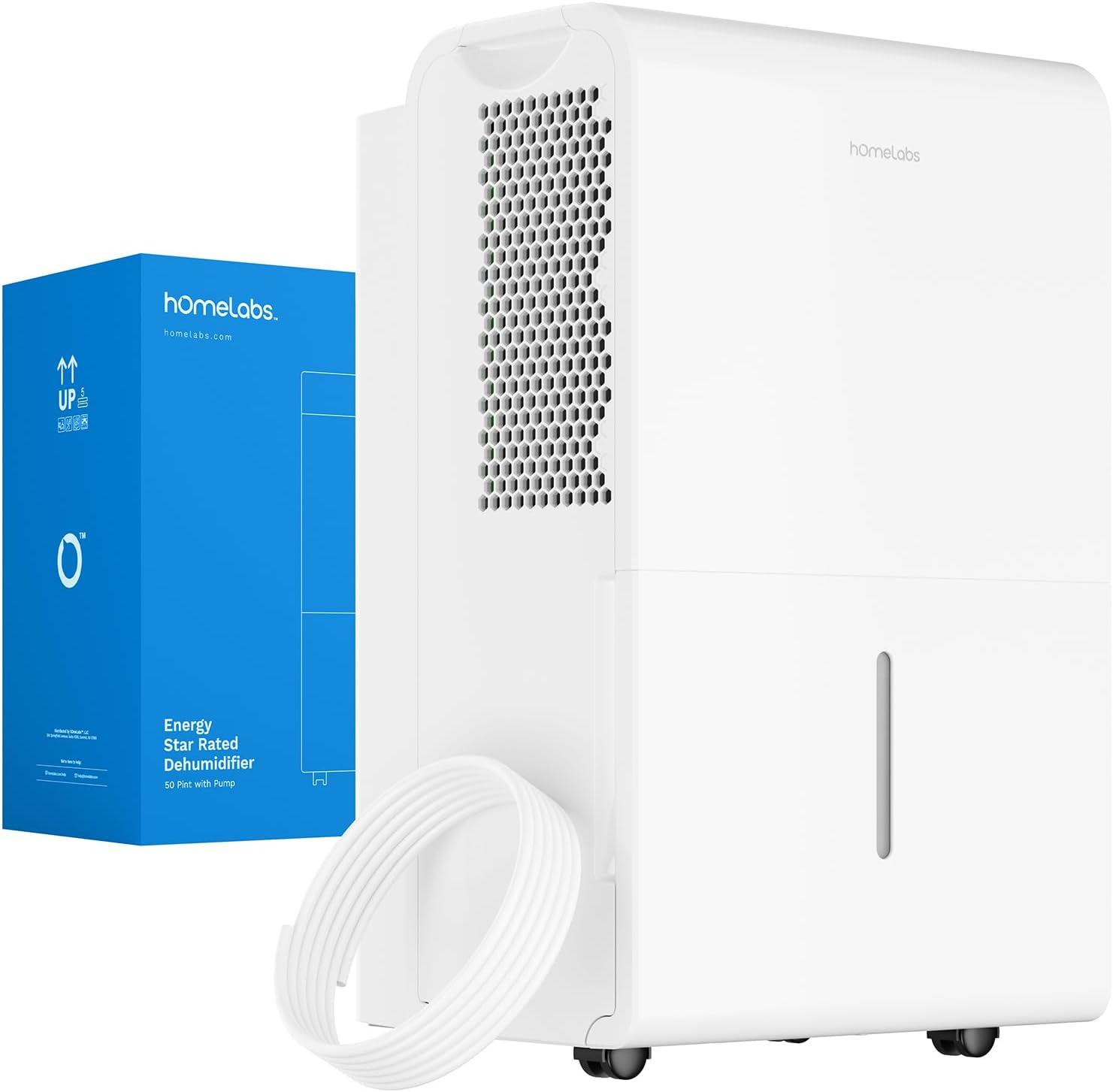 Superior hOmeLabs 4500 Sq. Ft. Dehumidifier, Premium WiFi-Enabled Moisture Remov...