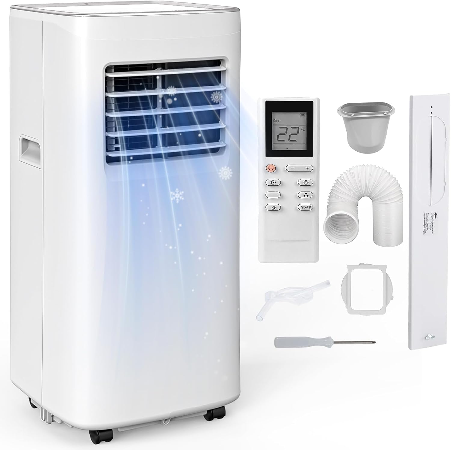 8500 BTU Portable Air Conditioners Cool Up to 360 Sq.Ft,3 IN 1 portable ac unit...