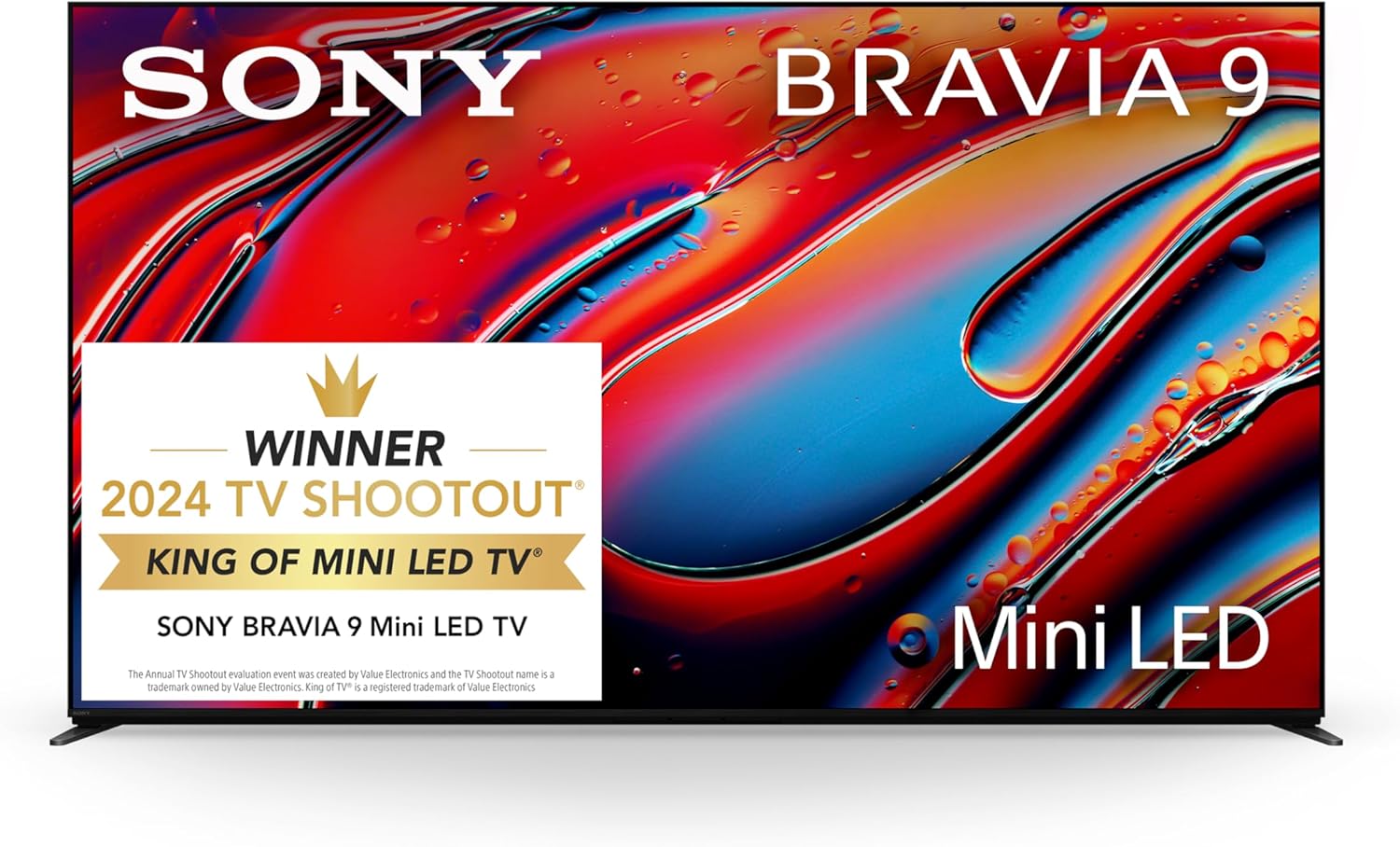Sony 85 Inch Mini LED QLED 4K Ultra HD TV BRAVIA 9 Smart Google TV with Dolby Vi...