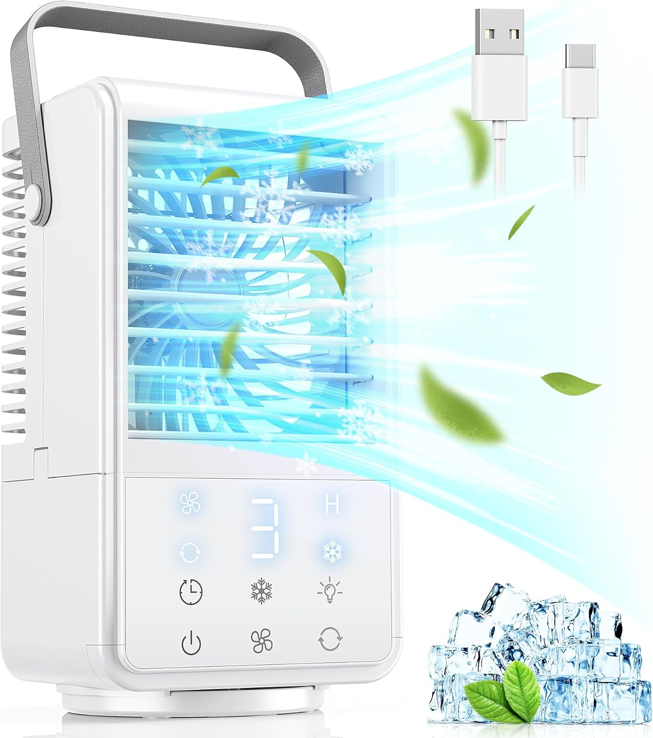 Portable Air Conditioner, Special Air Cooler with 1000ML Capacity, Innovative Ai...