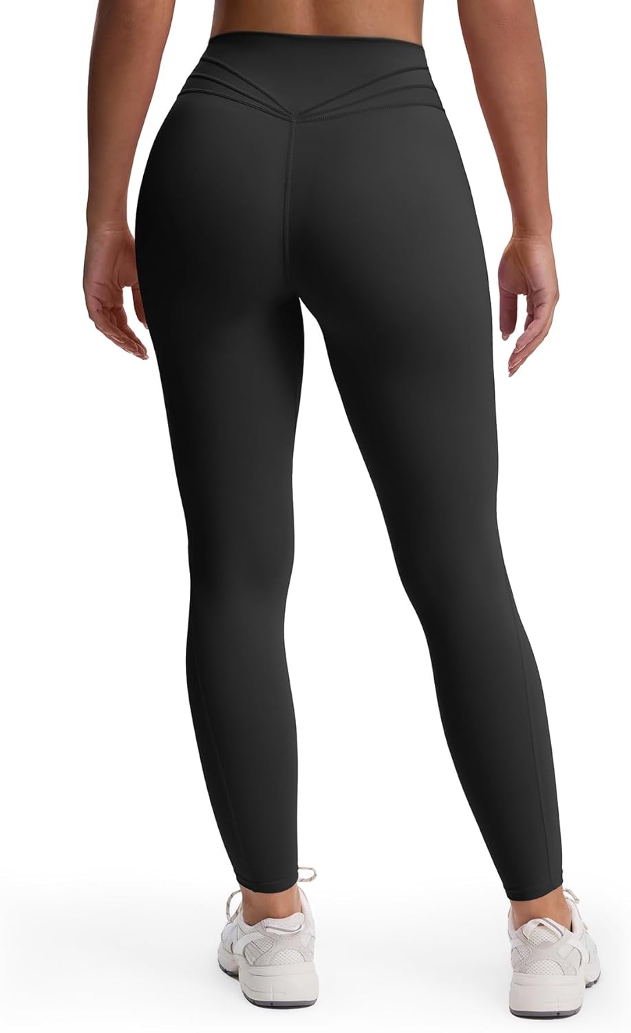 Aoxjox High Waisted Workout Leggings for Women Trinity Yoga Pants 26.5" Black Me...