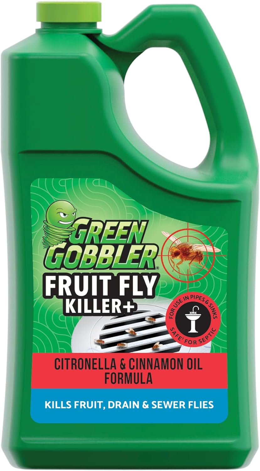 Green Gobbler Fruit Fly Goodbye Gel Drain Treatment | Killer Flies & Eliminator...
