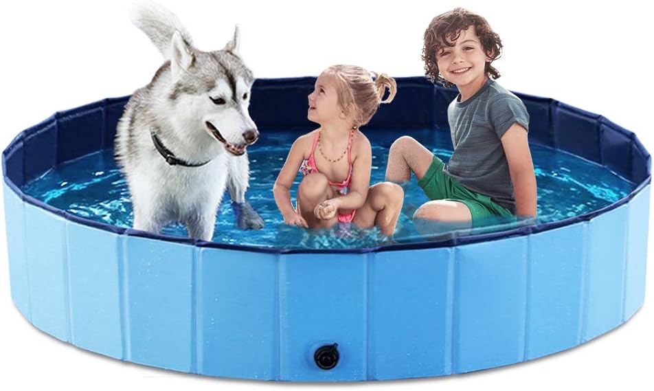Jasonwell Foldable Dog Pet Bath Pool Collapsible Dog Pet Pool Bathing Tub Kiddie...