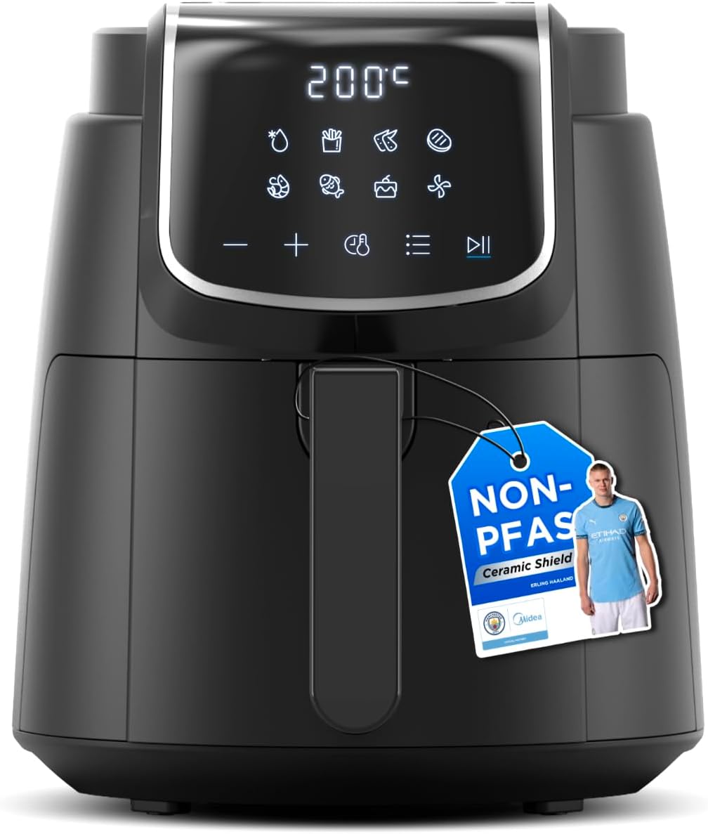 Midea Air Fryer, Innovative Oil-Free Airfryer with 1500W Power, Special Air Frye...