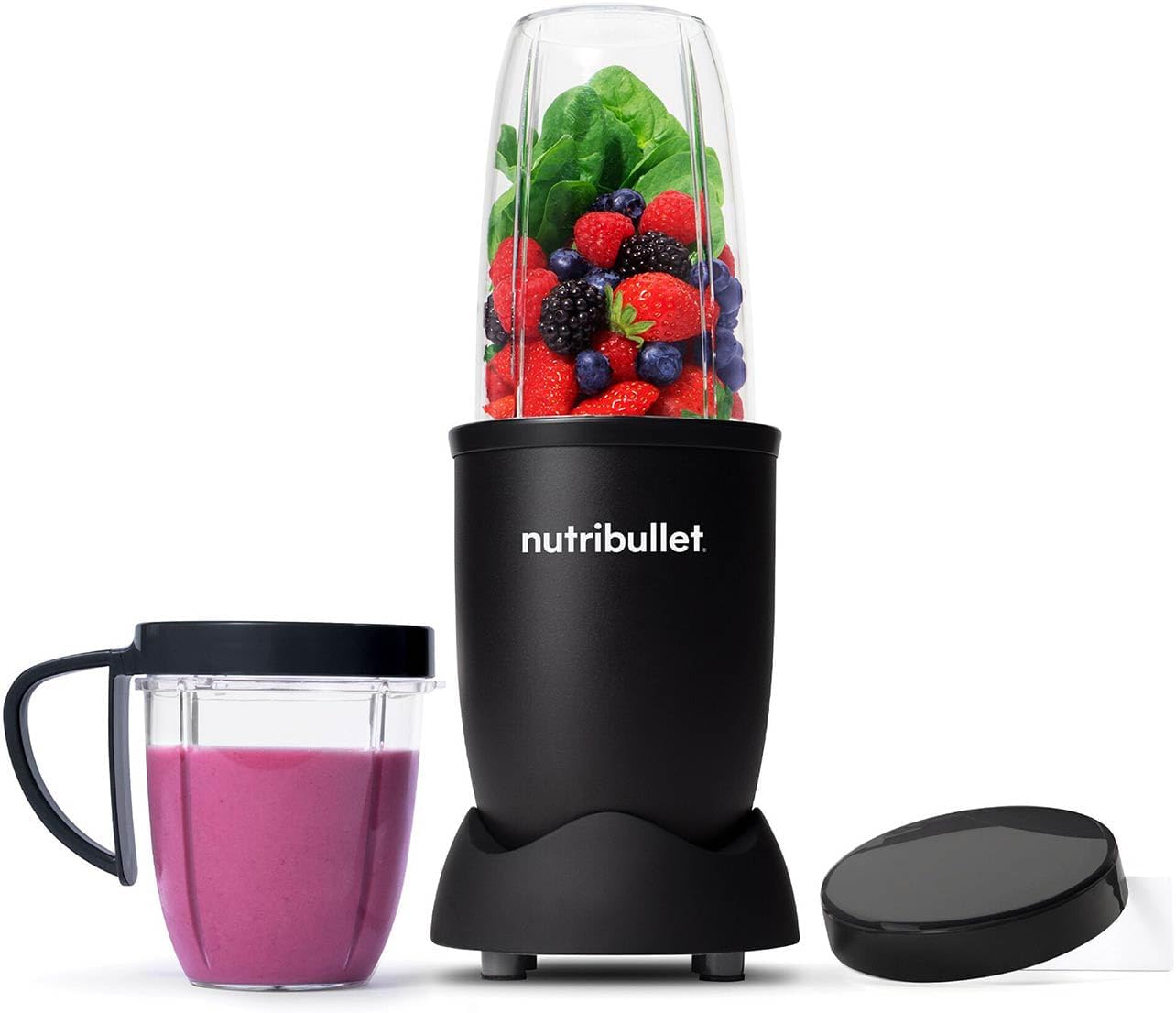 nutribullet Blender 600 Series 7 Piece Kit Black - Powerful 20,000 RPM Extractor...