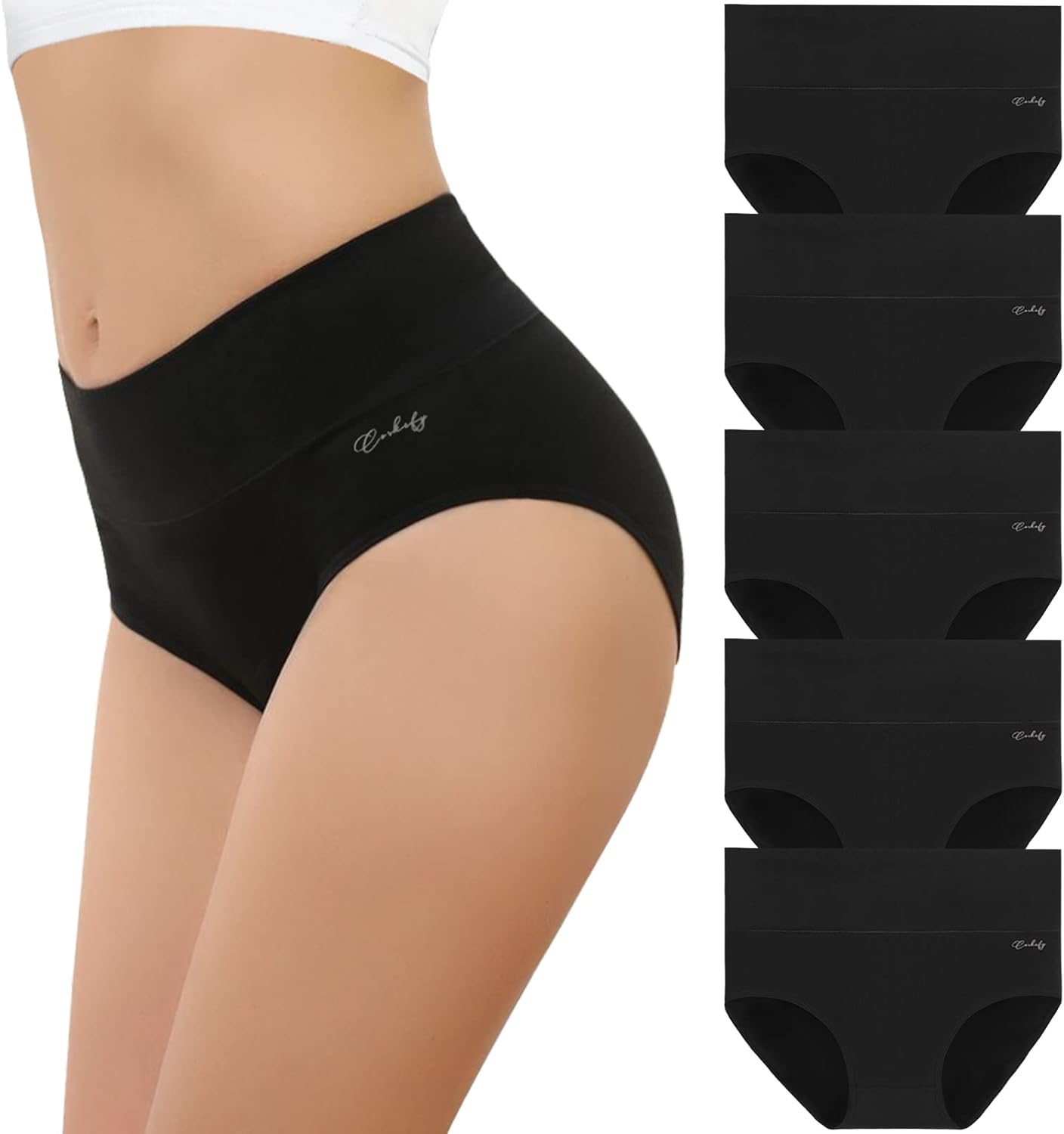 coskefy Underwear Women, Special High Waisted Cotton Knickers, Innovative Ladies...