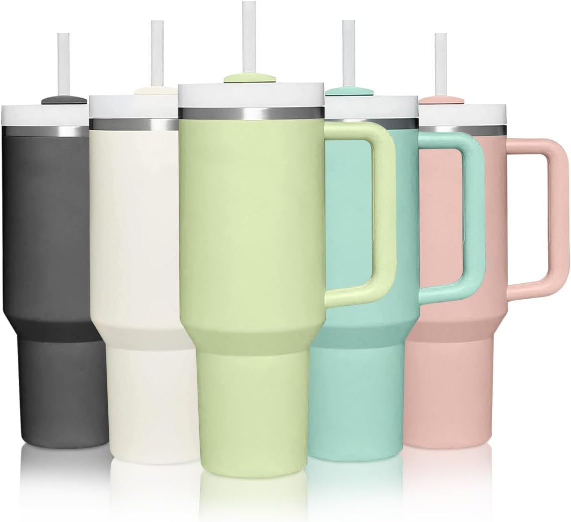 Mebiusyhc 40oz Stainless Steel Vacuum Insulated Cup, Unique Double Wall Travel F...