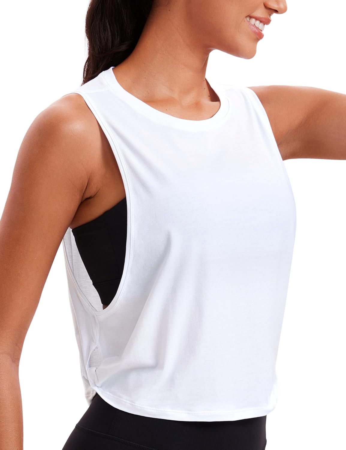 High-Quality CRZ YOGA Pima Cotton Tank Top, Special Workout Tank for Women, Inno...