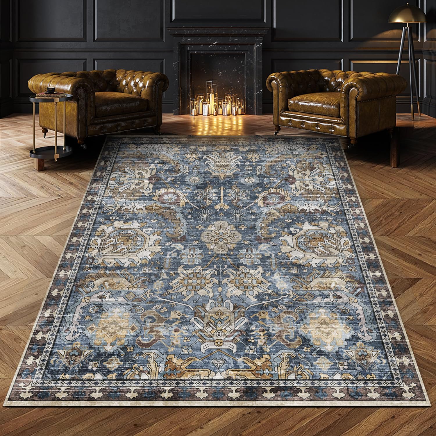 Washable Area Rugs, Unique Rugs for Living Room, Special Bedroom Rugs, Innovativ...