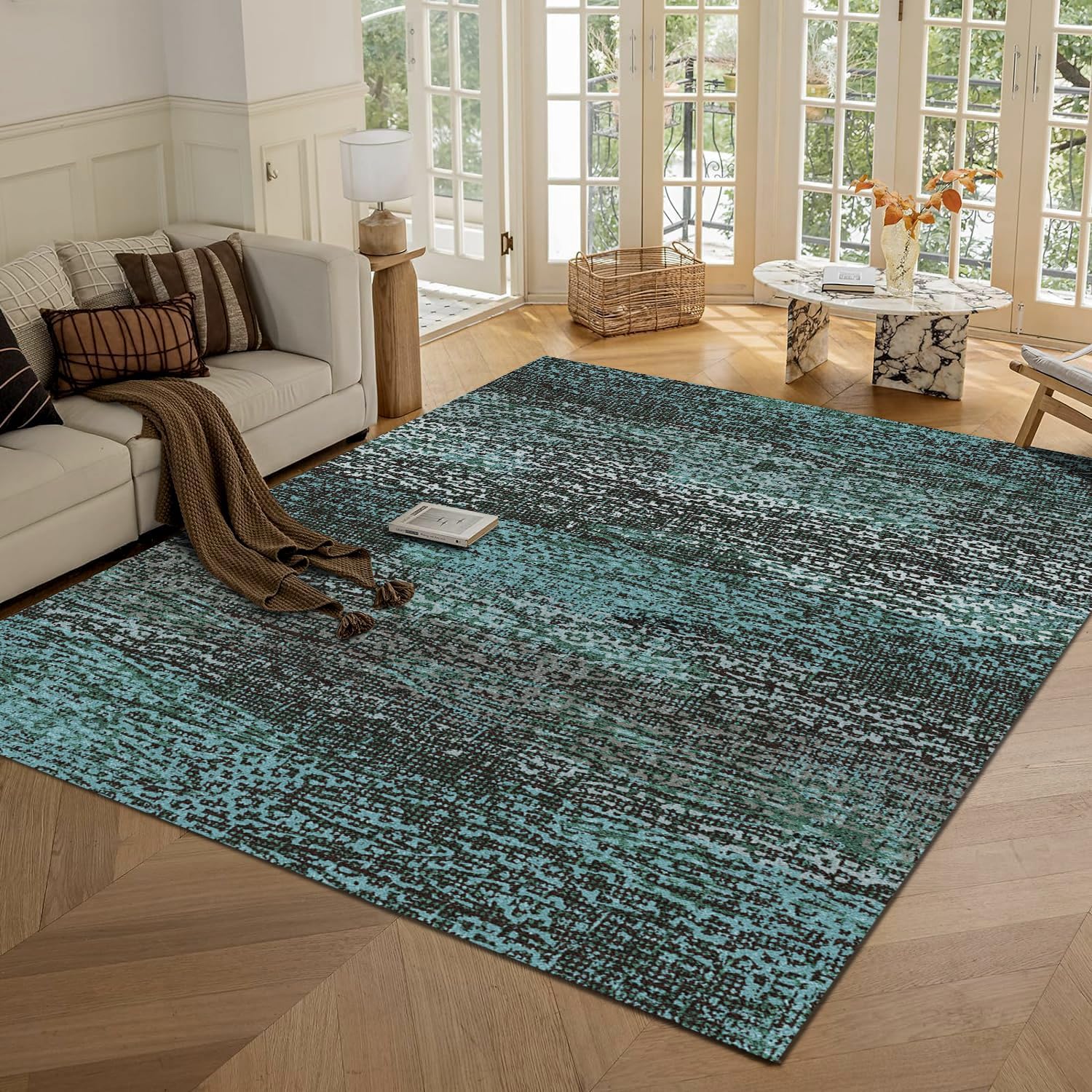 Washable Area Rug, Special High-Quality Rug With 1/6 Inch Thickness, Affordable...