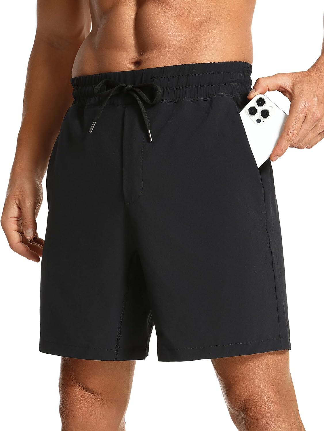 CRZ YOGA Men's Linerless Workout Shorts - 7'' Quick Dry for Running Sports Athle...