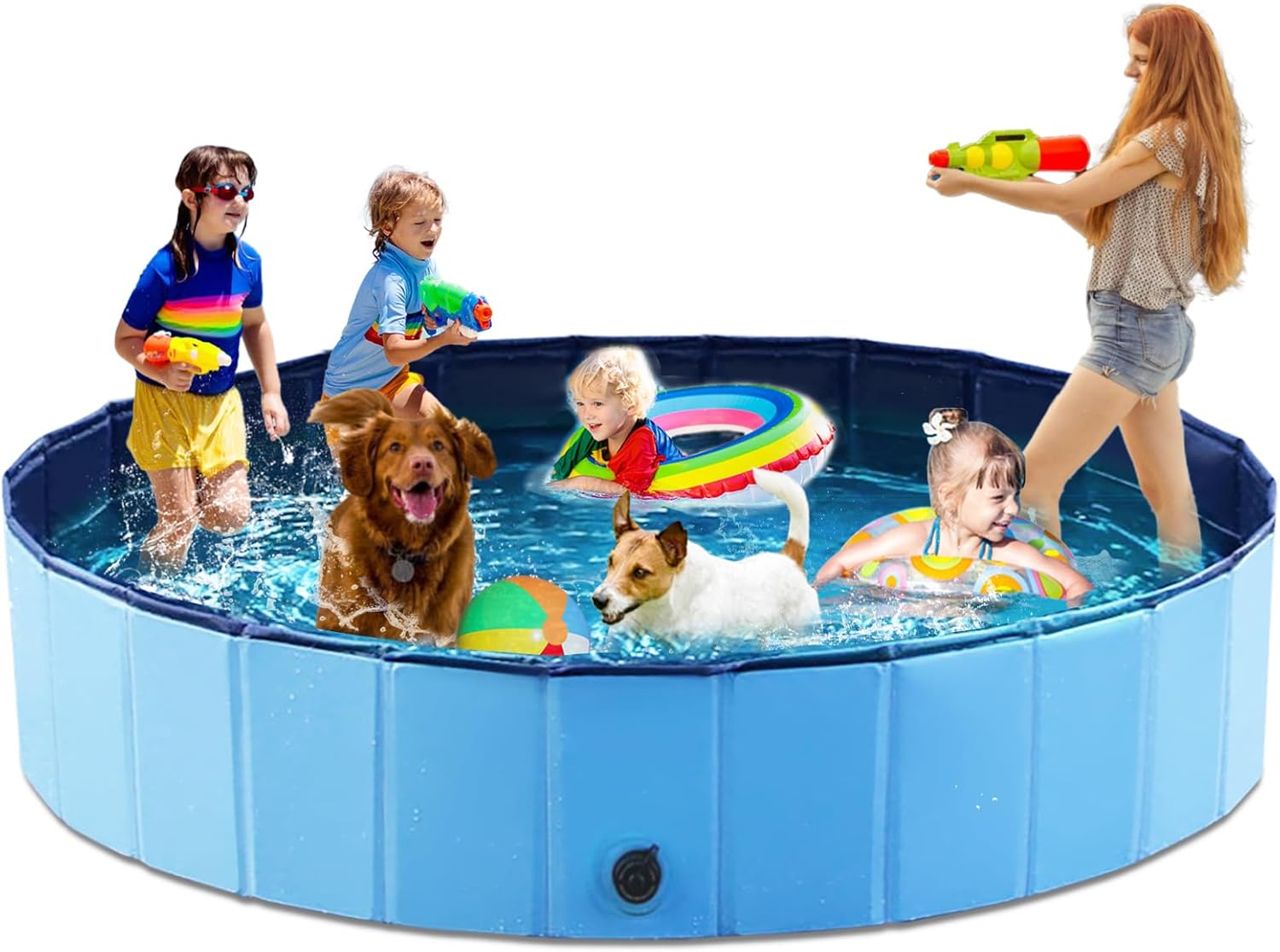 Jasonwell Foldable Dog Pool, Special Dog Swimming Pool for Pets and Kids, Innova...