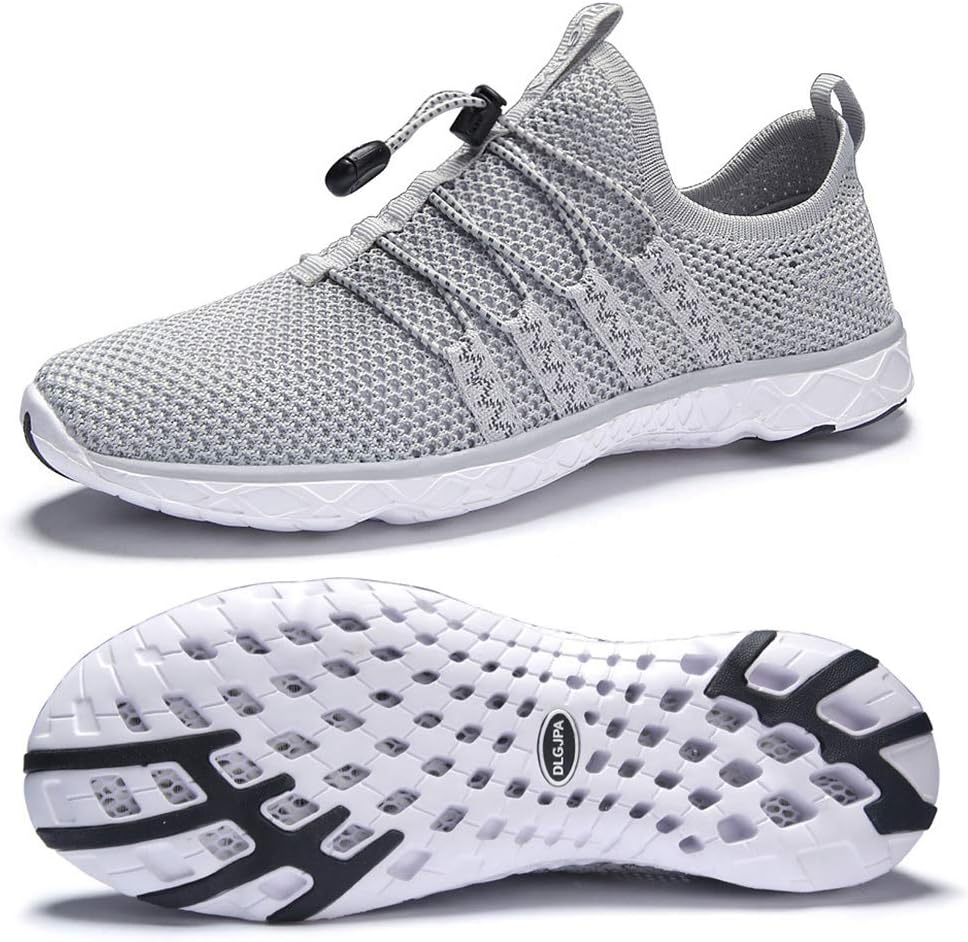 DLGJPA Men's Lightweight Quick Drying Aqua Water Shoes Athletic Sport Walking Sh...