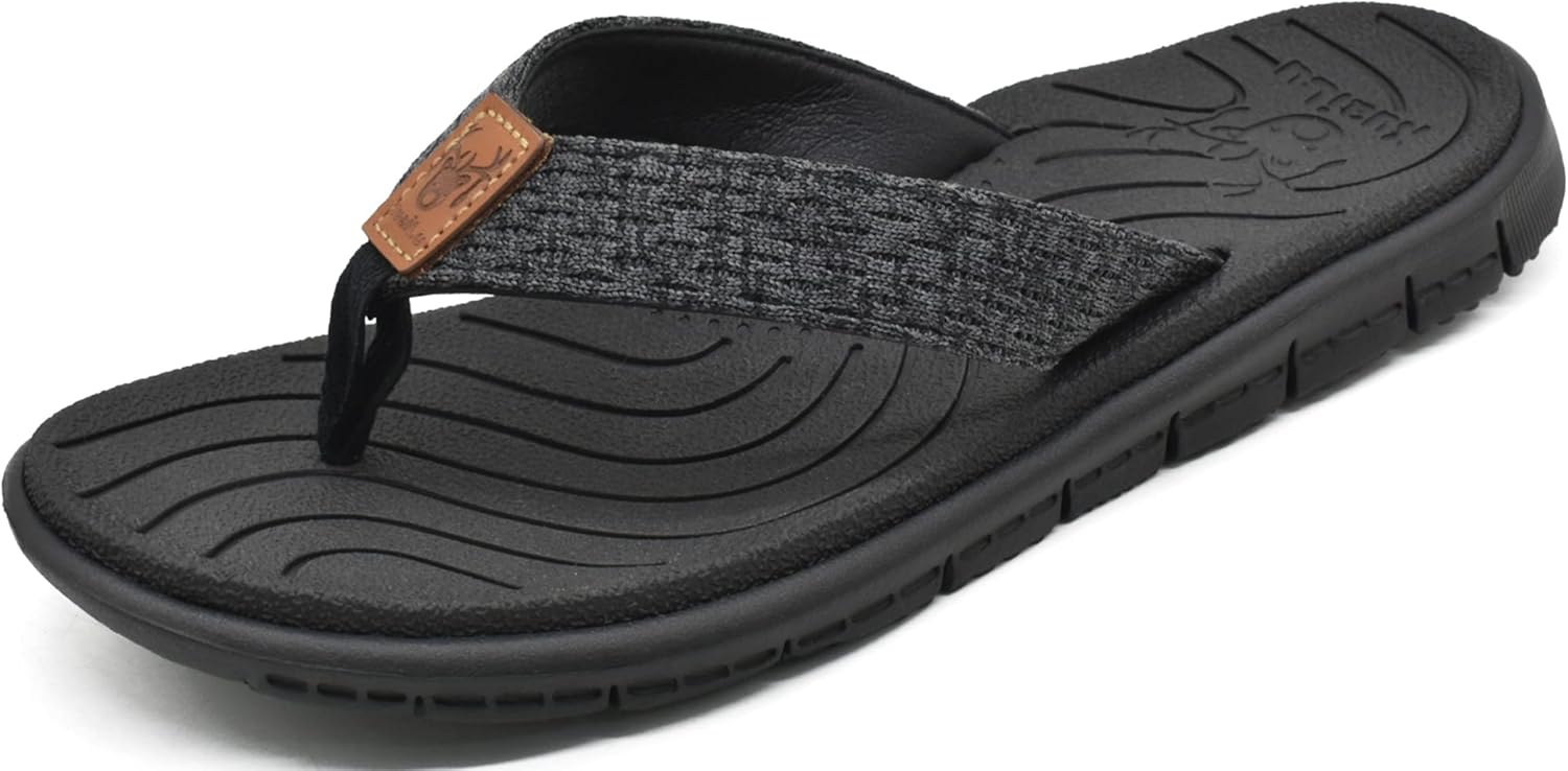 KuaiLu Women's Casual Flip Flops, Special Comfortable Cushion Sandals with Yoga...