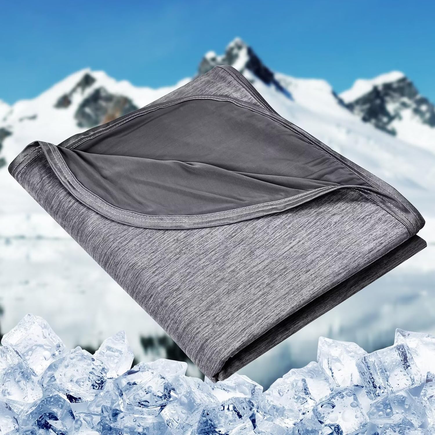 Premium HOMFINE Cooling Blanket, Special Lightweight Breathable Blanket for Hot...