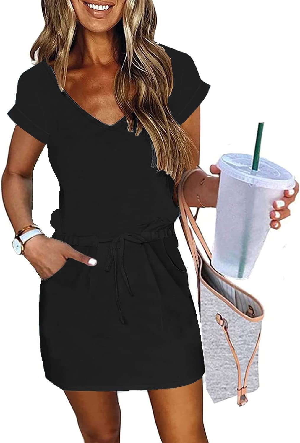 ETCYY NEW Womens Summer Dress, Special Summer Dress with Lantern Sleeve, Elegant...