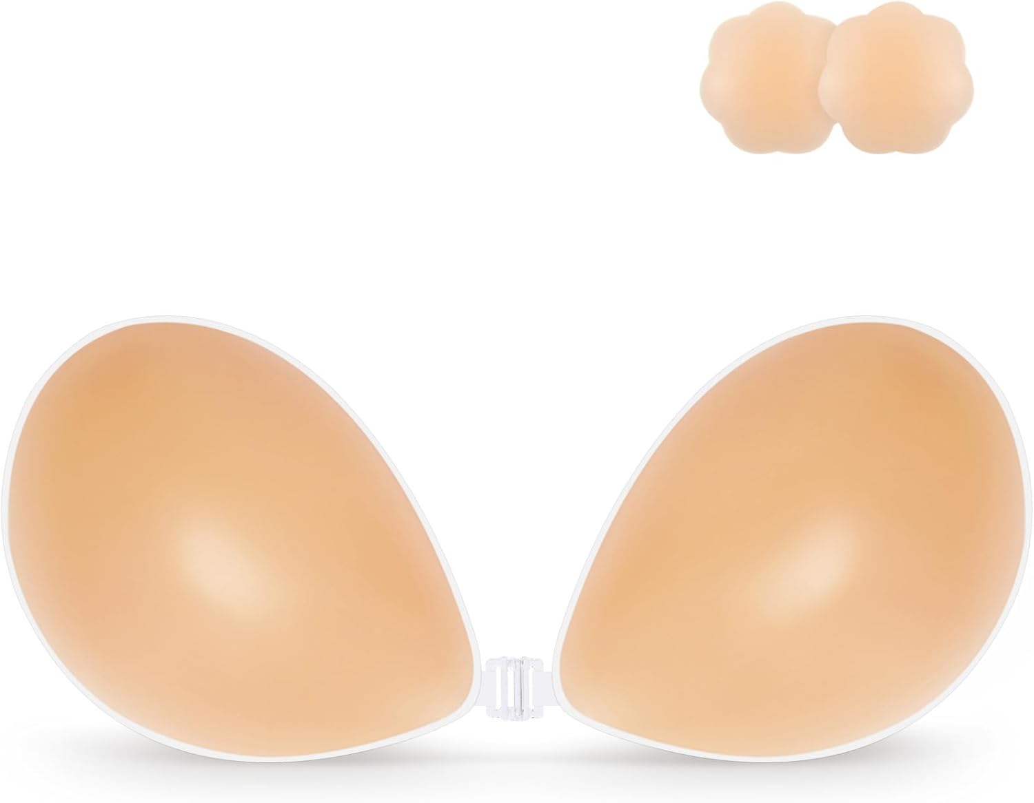 Niidor Adhesive Bra Strapless Sticky Invisible Push up Silicone Bra for Backless...