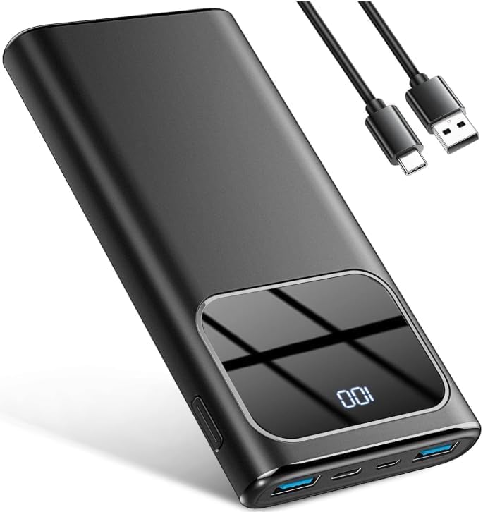 Power Bank High-Speed Charging 10000mAh, Portable Charger Dual Current Mode Phon...