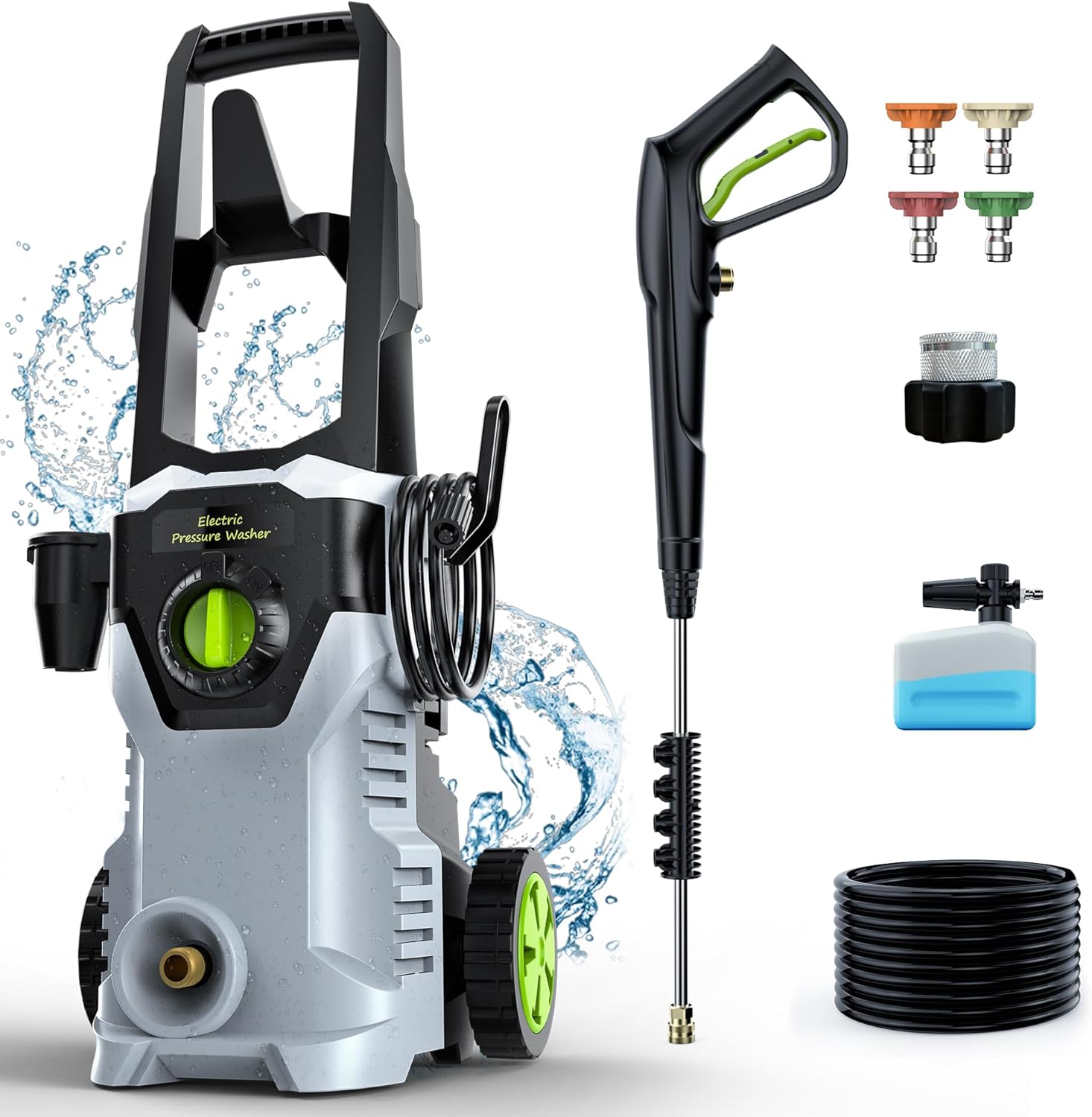 Innovative Electric Power Washer, High-Pressure Washer 4800PSI with Foam Cannon,...