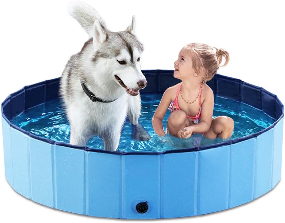 Jasonwell Foldable Dog Pet Bath Pool Collapsible Dog Pet Pool Bathing Tub Kiddie...