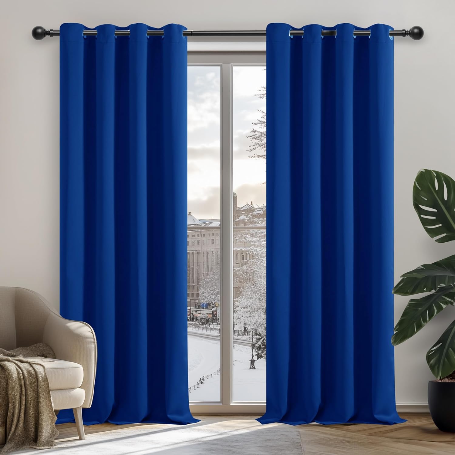 High-Quality Deconovo Curtains, Energy Saving and Noise Reducing Blackout Curtai...