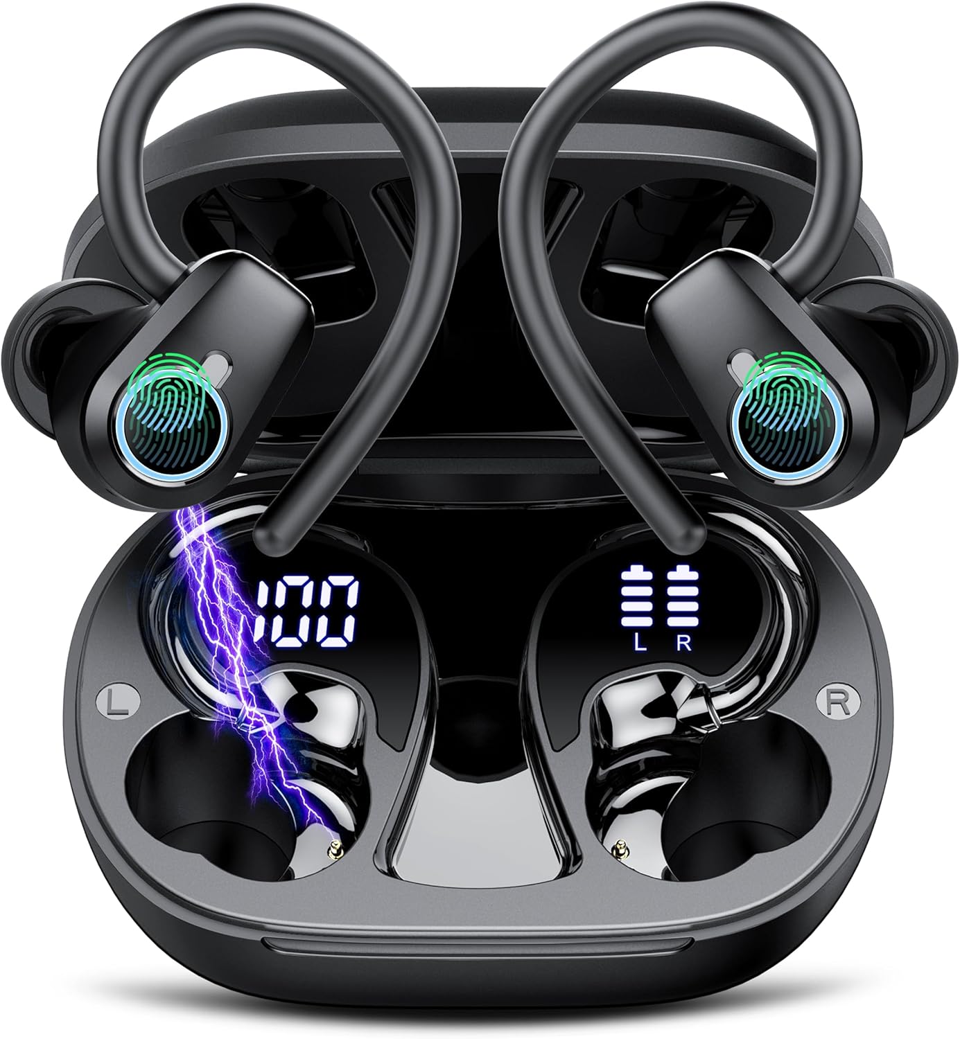 Wireless Earbuds, Bluetooth 5.3 Headphones Sport, In Ear buds Wireless Earbuds B...