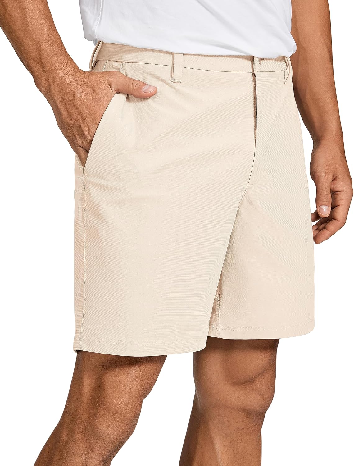 CRZ YOGA Men's All Day Comfy Golf Shorts - 7"/9" Stretch Lightweight Flat Front...