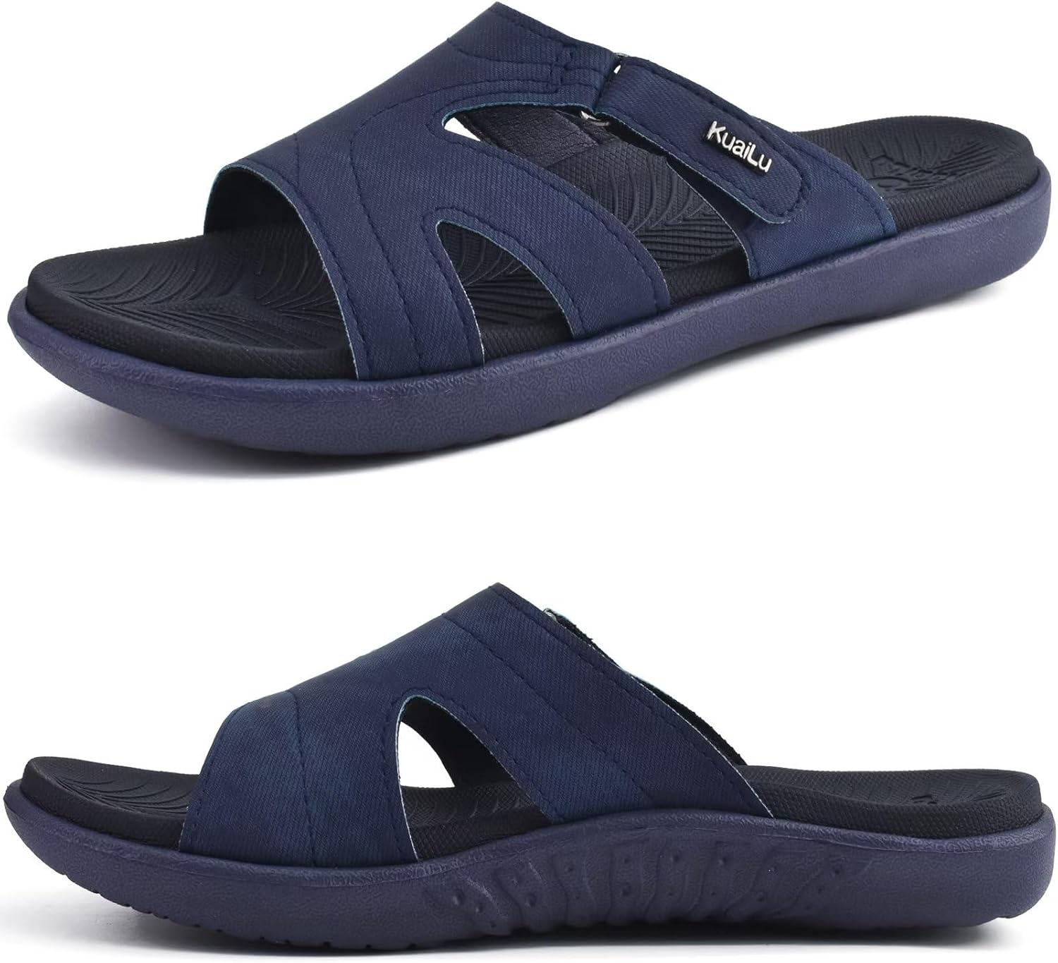 KuaiLu Womens Fashion Orthotic Slides, Special Lig...