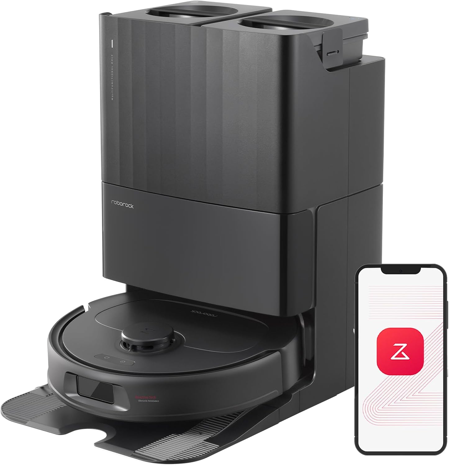 roborock Qrevo S Robot Vacuum and Mop, Self-Drying, Auto Mop Washing, 7000Pa Suc...