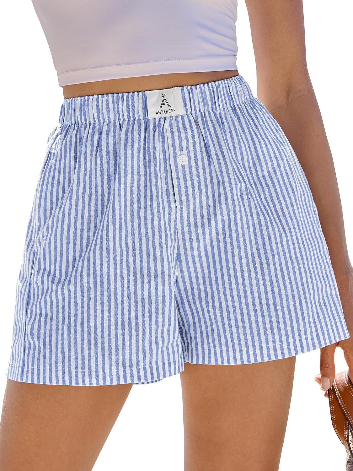 Special ANRABESS Boxer Shorts for Women, Unique Gingham Pajama Shorts for 2025 S...