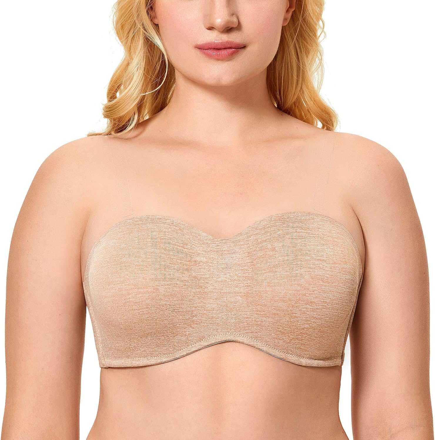 Unique DELIMIRA Women's Strapless Bra, Special Unlined Underwire for Minimizer S...