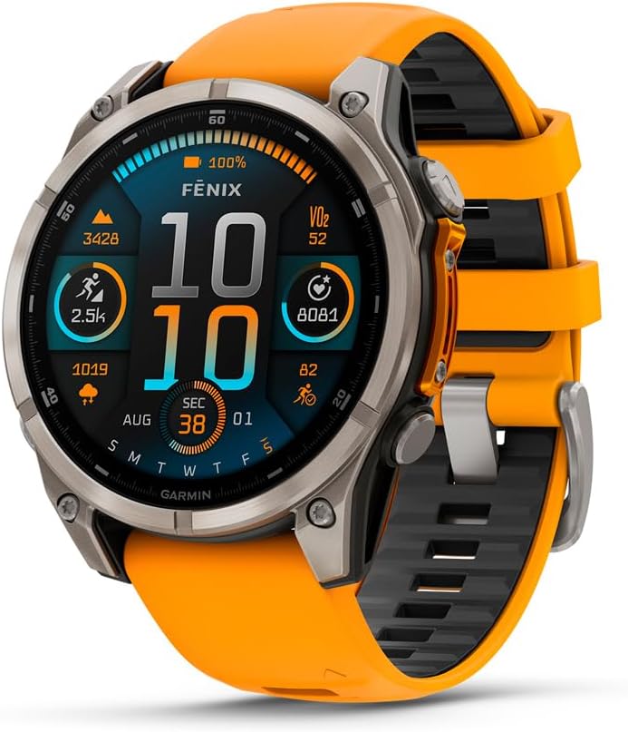 Garmin fēnix® 8 – 47 mm, AMOLED, Sapphire, Premium Multisport GPS Smartwatch, Lo...