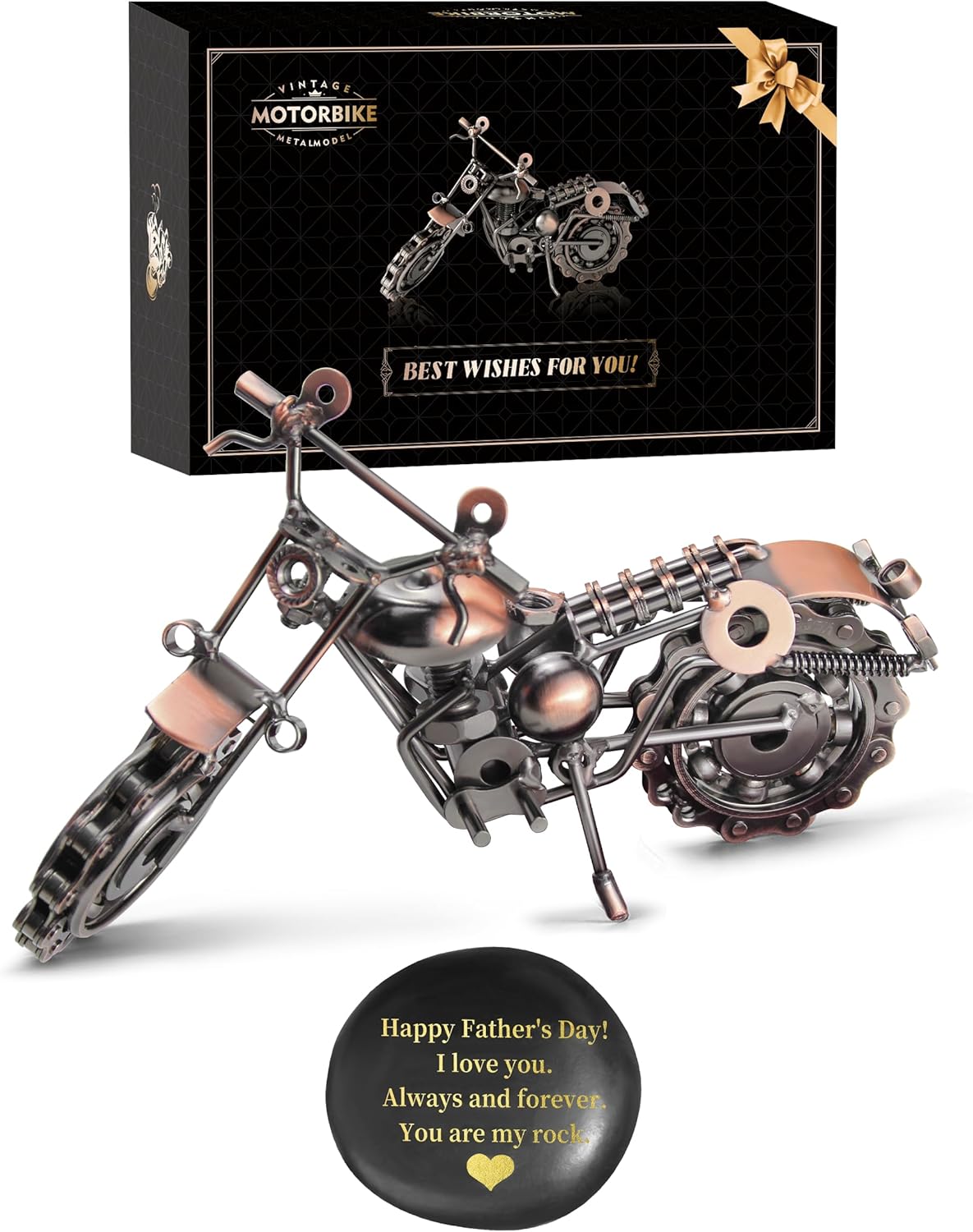 Unique Signstek Father's Day Gift, Special Vintage Handmade Motorcycle Ornament...
