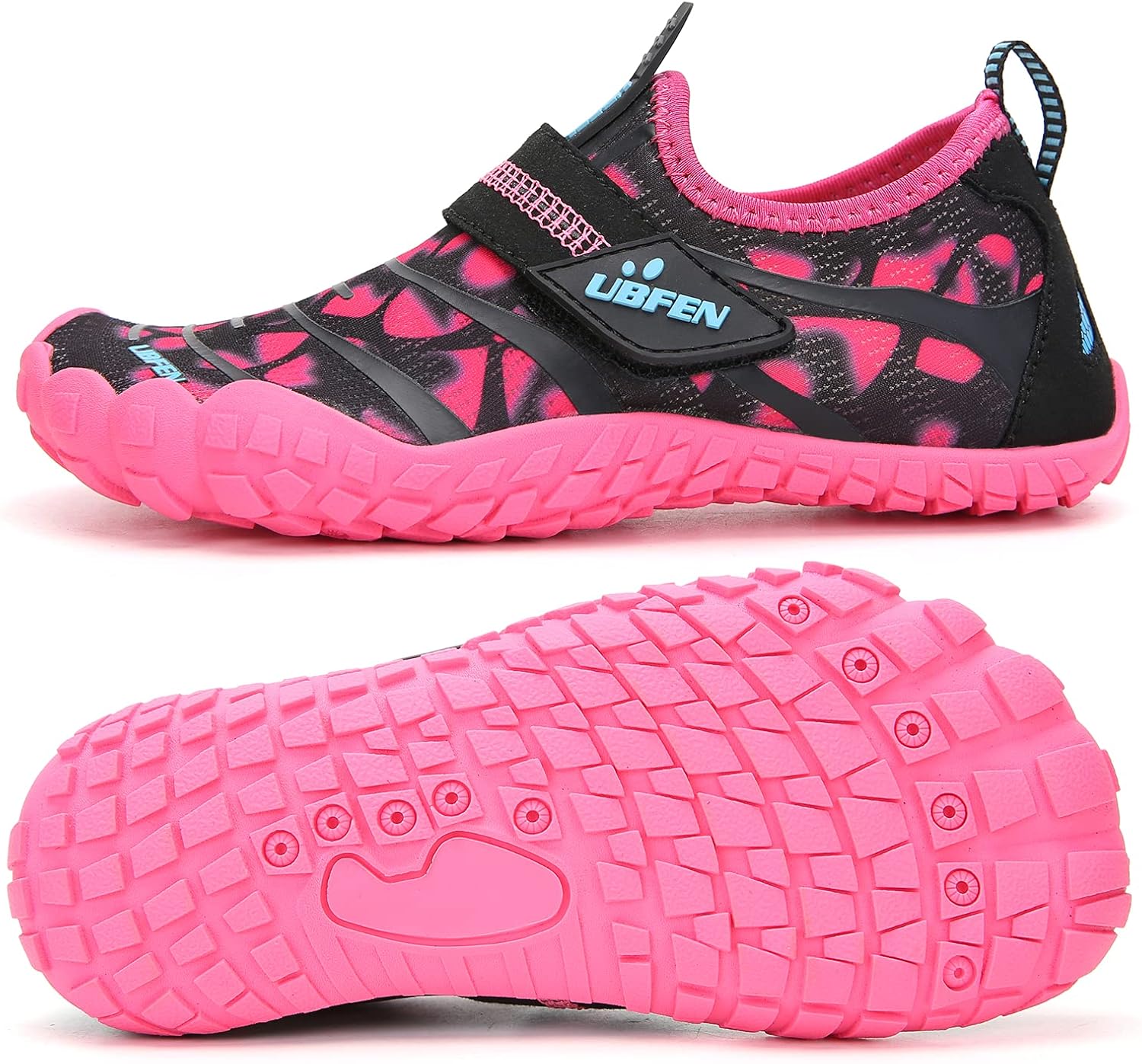 UBFEN Water Shoes, Unique Aqua Socks for Kids Boys Girls, Innovative Barefoot Sw...