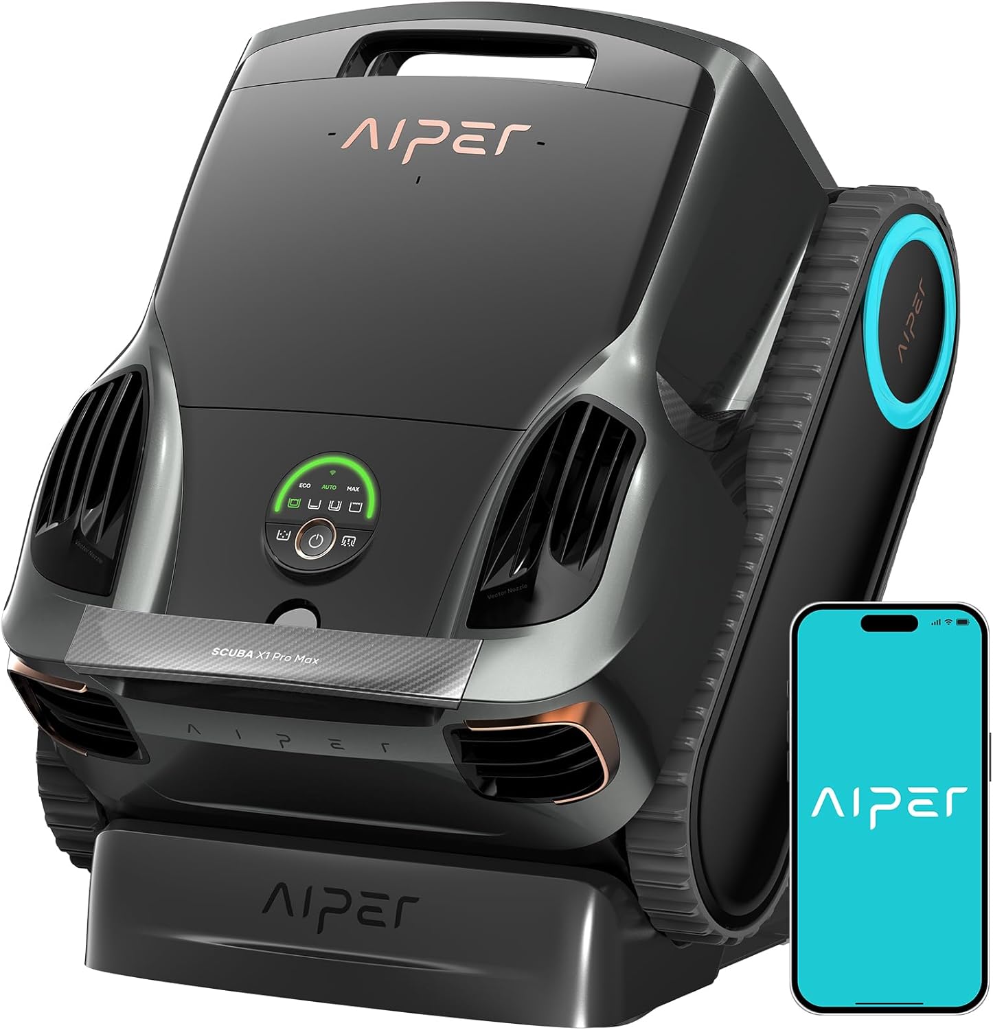 Aiper Scuba X1 Pro Max All-in-One Pool Cleaning Robot, Pool Mapping, Adaptive Pa...