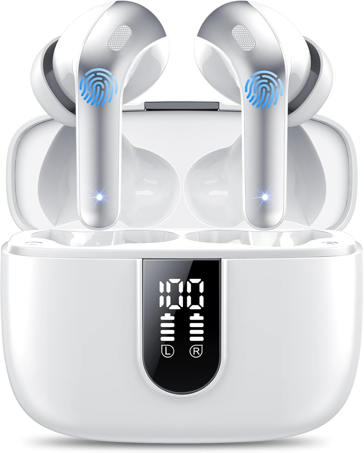 Ear Buds Wireless Earbuds, 50Hrs Playtime Bluetooth Earphones, Bluetooth Headpho...