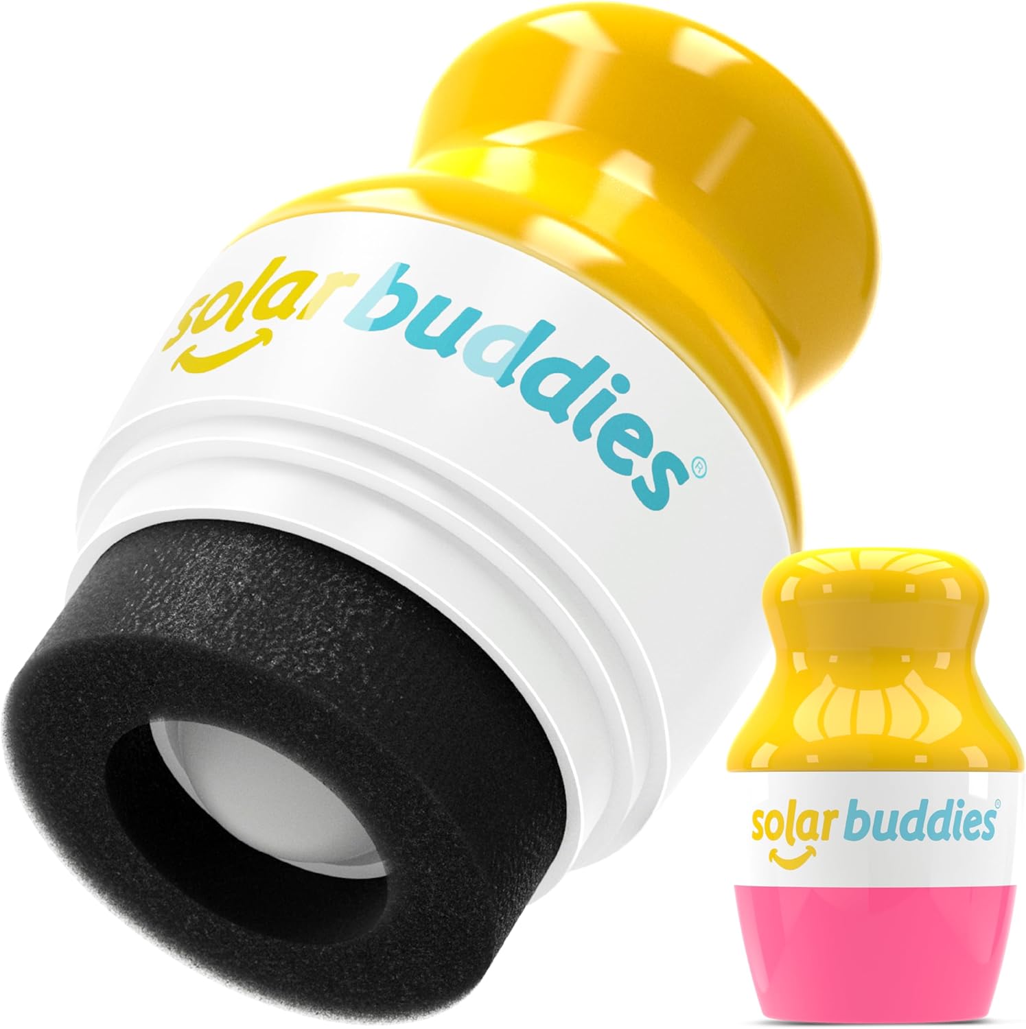 Solar Buddies Sunscreen Applicator - Single Pink - Refillable Roll on Sponge Sun...