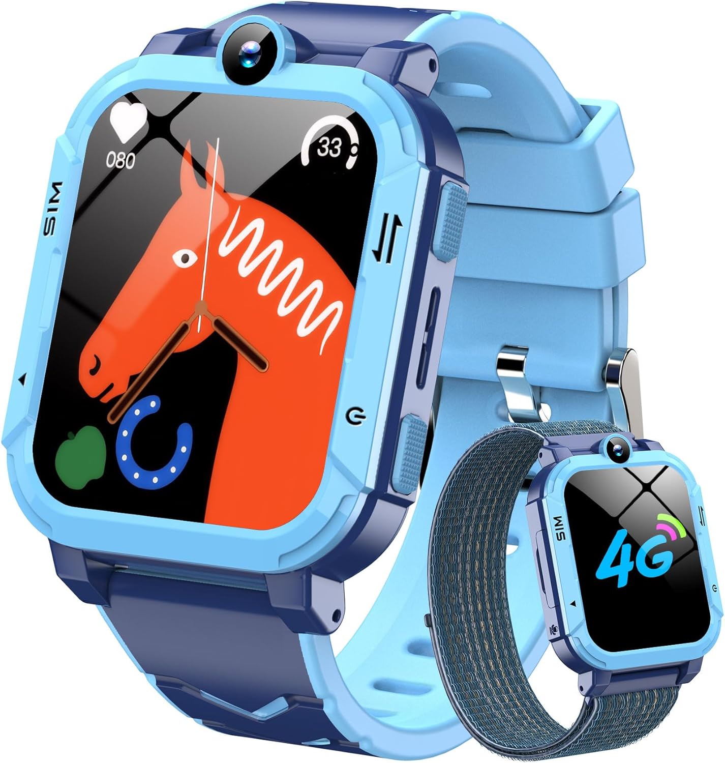 Blackview 4G Kids Smart Watch, GPS+LBS+WIFI Tracker with SOS Function, Video Cal...