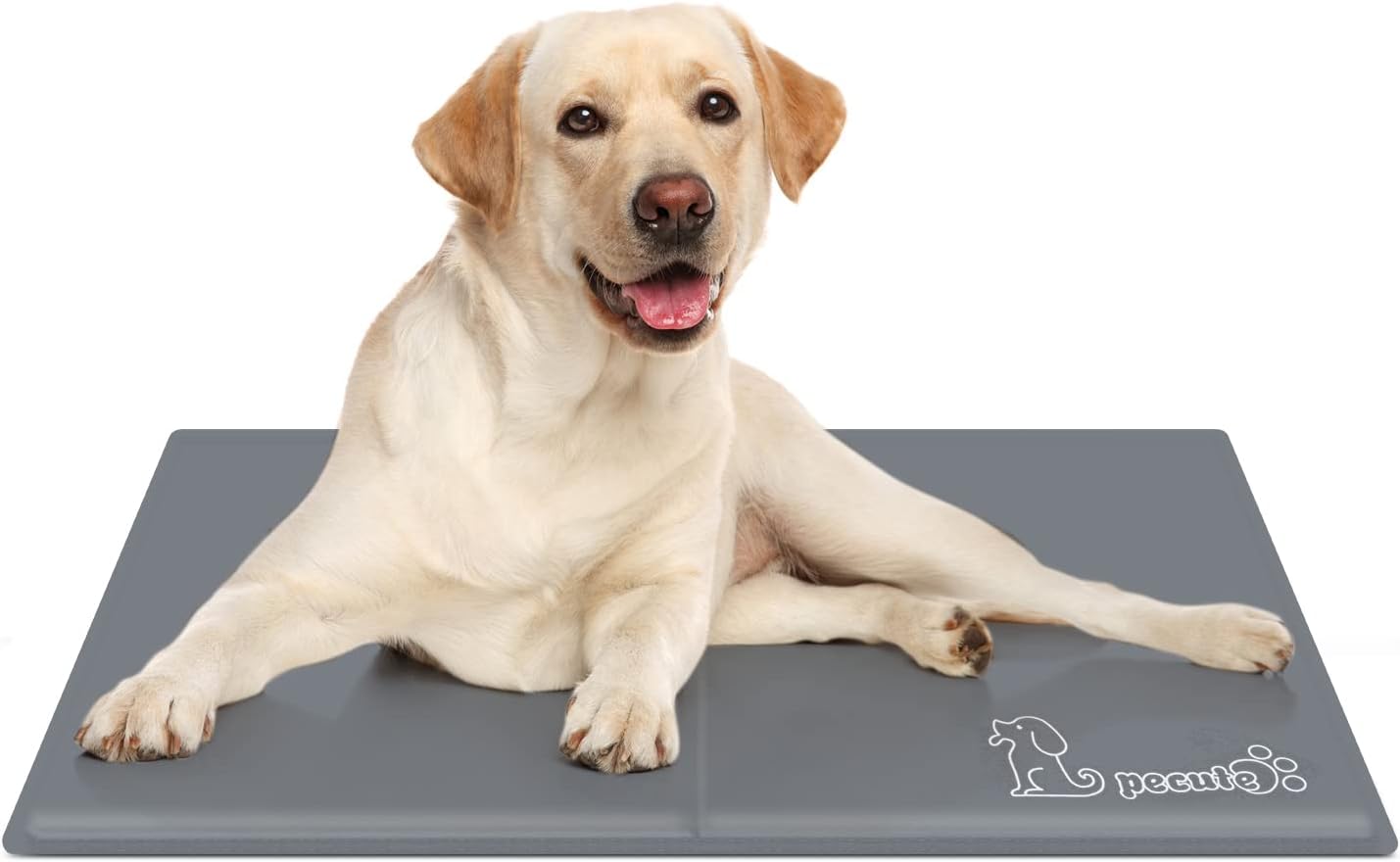 pecute Dog Cooling Mat Medium 65x50cm, Sturdy Pet Cool Mat Safe Gel Self Cooling...