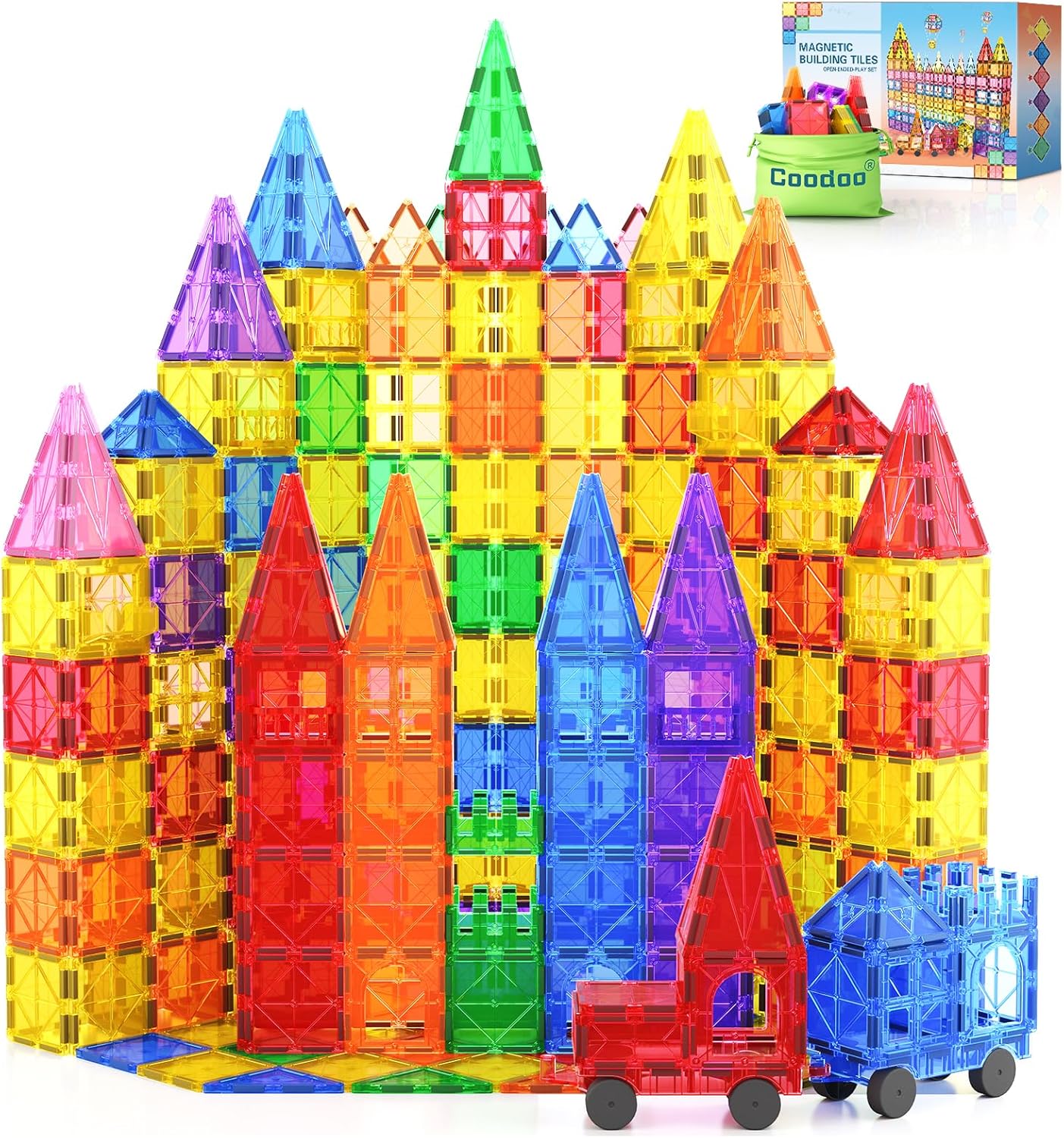 High-Quality Magnetic Tiles STEM Building Toys, Innovative Magnetic Blocks Set w...