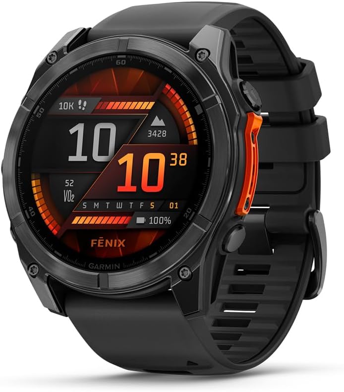 Garmin fēnix® 8 – 51 mm, AMOLED, Premium Multisport GPS Smartwatch, Long-Lasting...