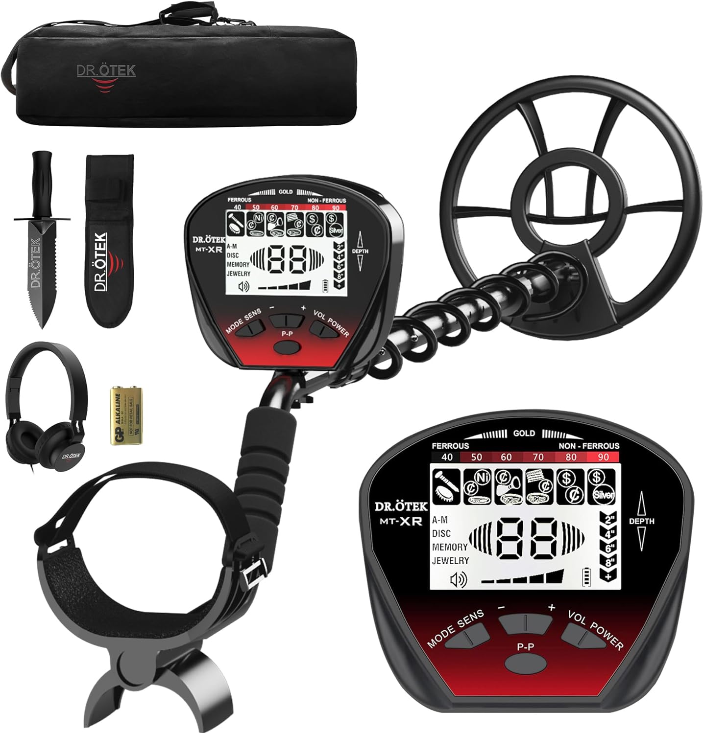 DR.ÖTEK Metal Detector for Adults Professional, Li...