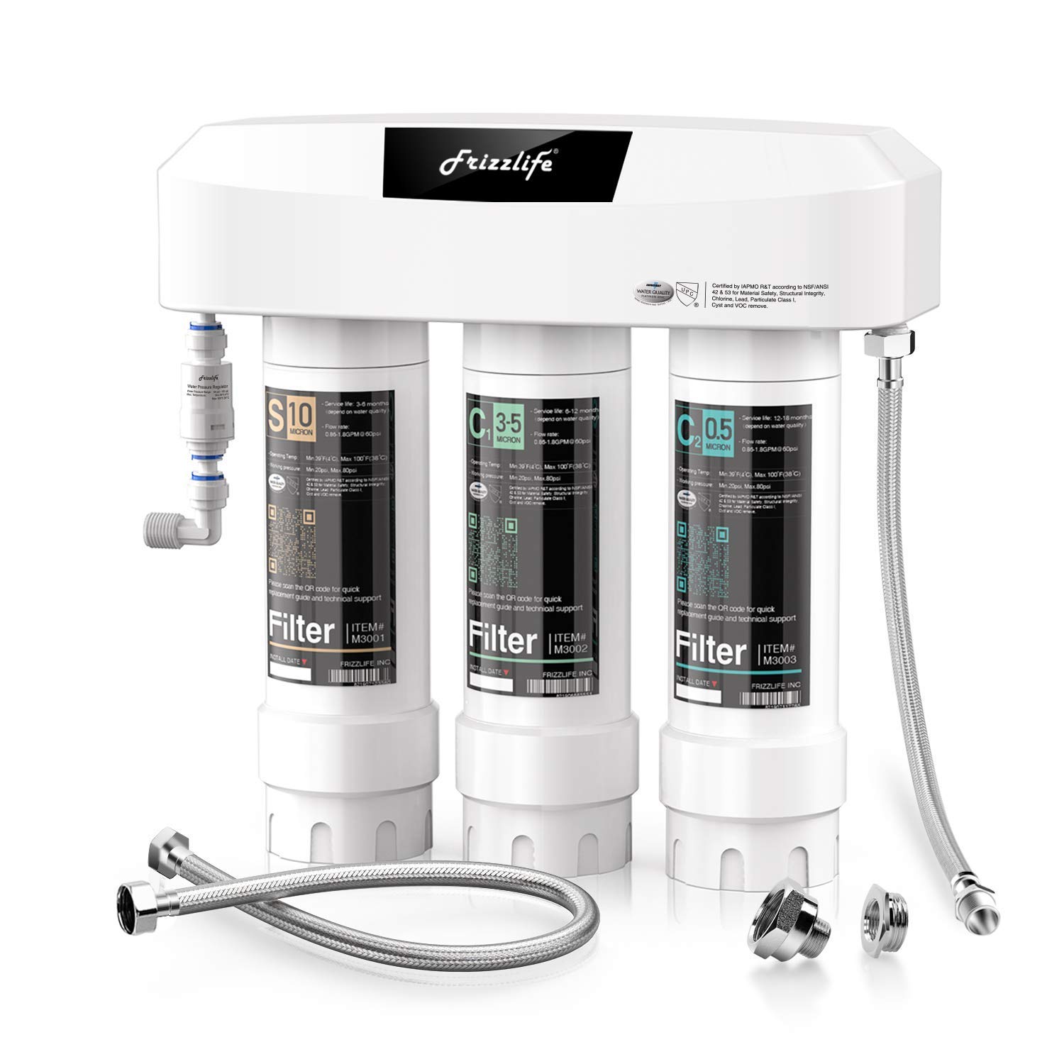 Ultimate Frizzlife Under Sink Water Filter System, Special SK99-NEW Direct Conne...