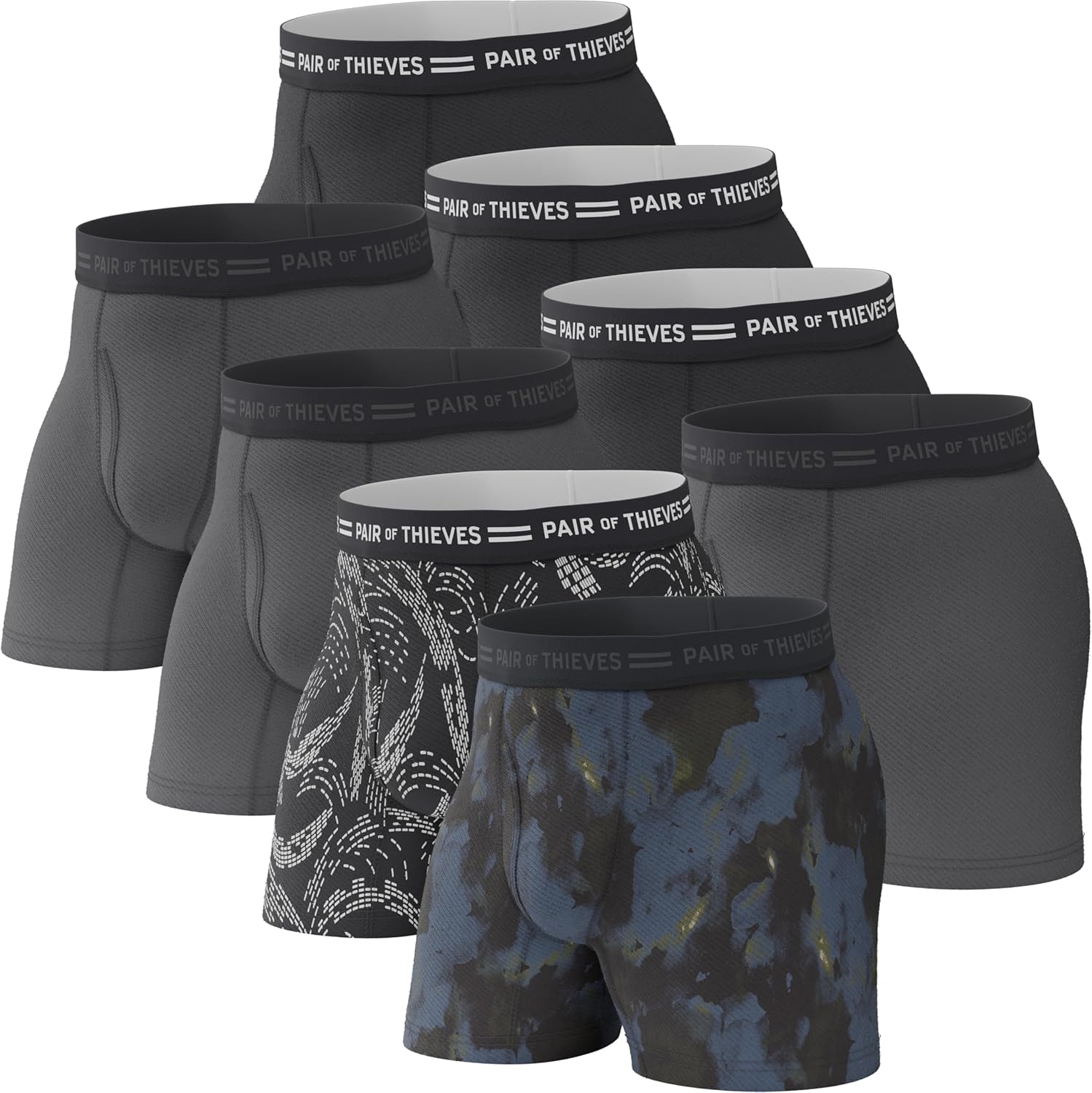 Pair of Thieves Boxer Briefs, Premium Soft Cotton Underwear for Men, Special Com...