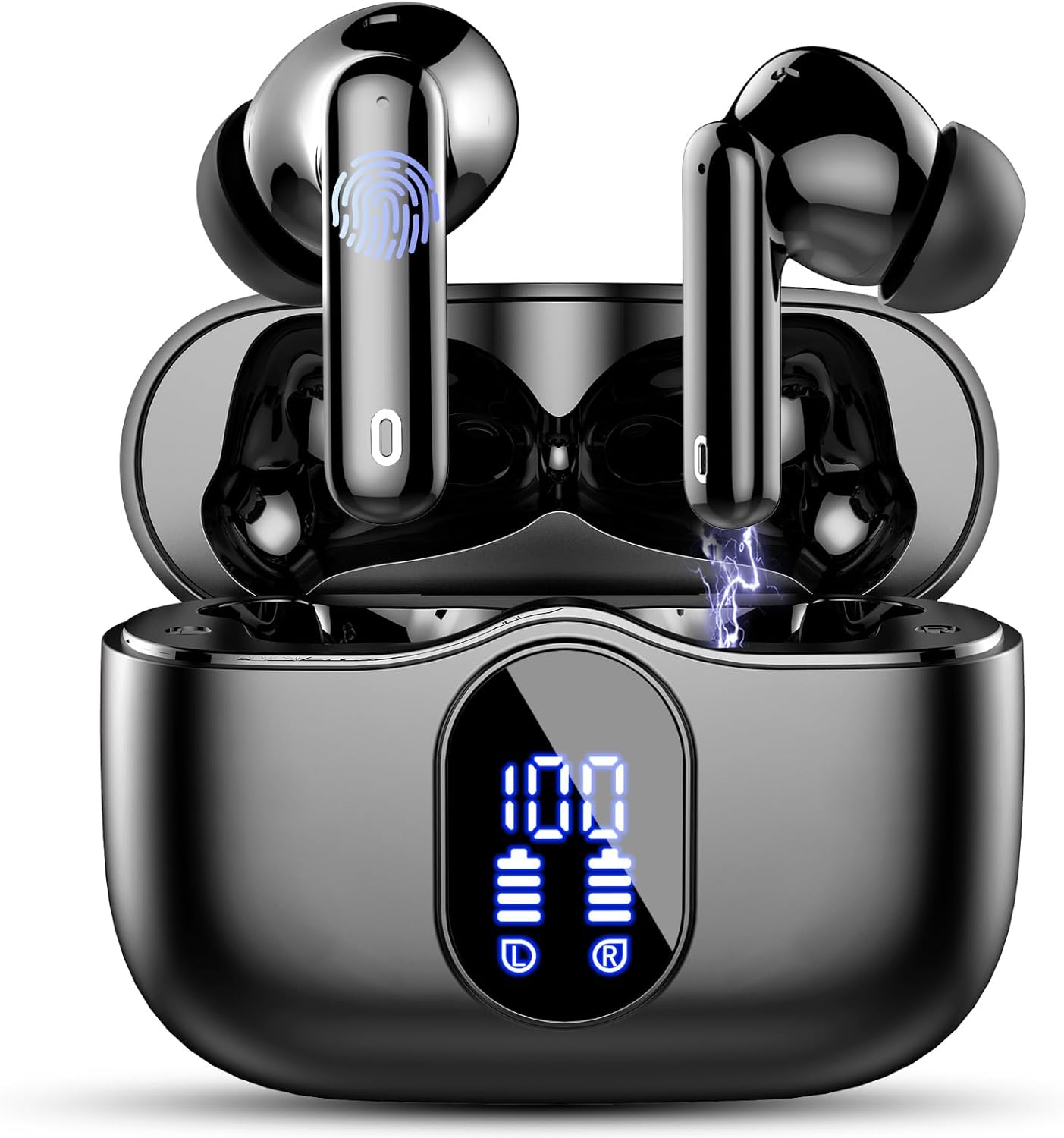 Wireless Earbuds, Bluetooth 5.4 Headphones In Ear with 4 ENC Mic, 2025 Wireless...
