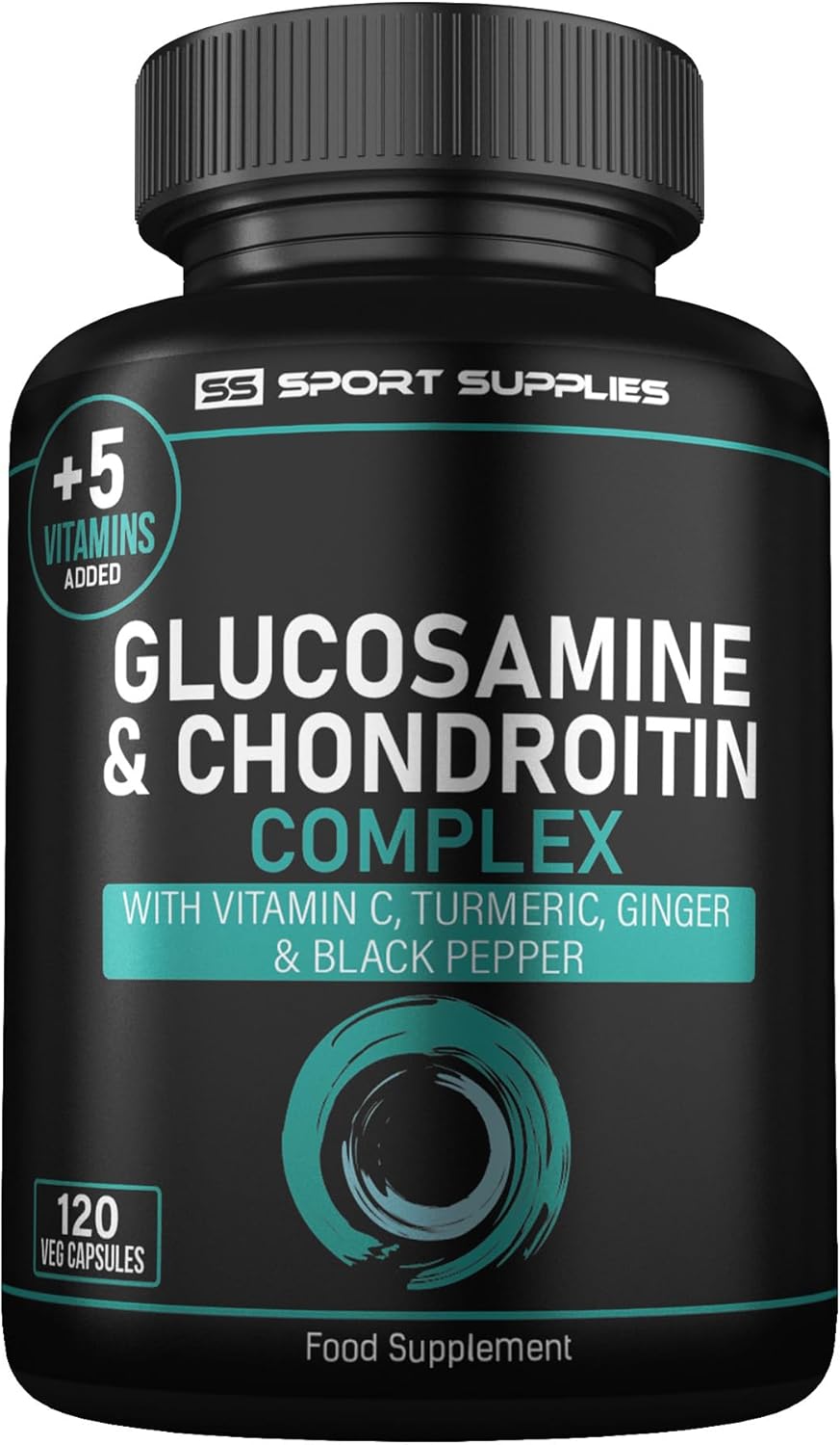 Glucosamine and Chondroitin High Strength Plus 5 Vitamins - 120 Complex Capsules...