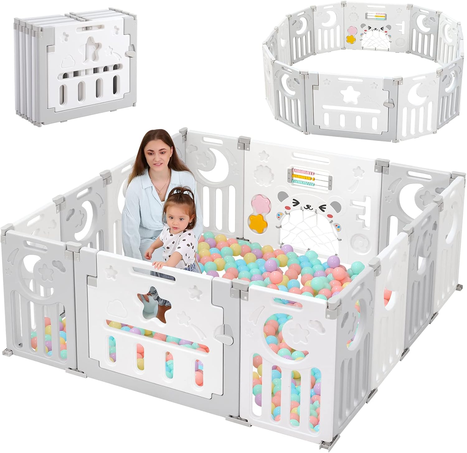 Dripex Baby Playpen, Special Foldable Playpen for Babies and Toddlers, Innovativ...